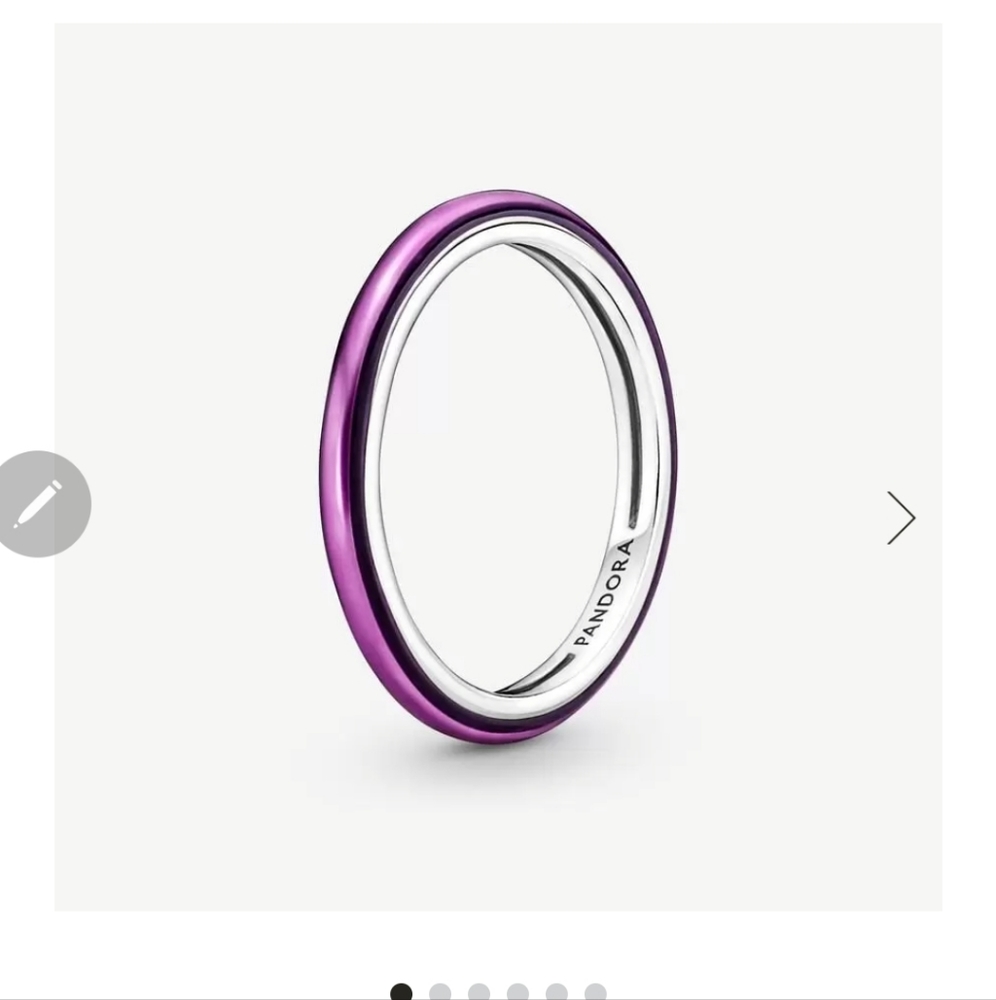 Pandora ME Shocking Purple Ring, New